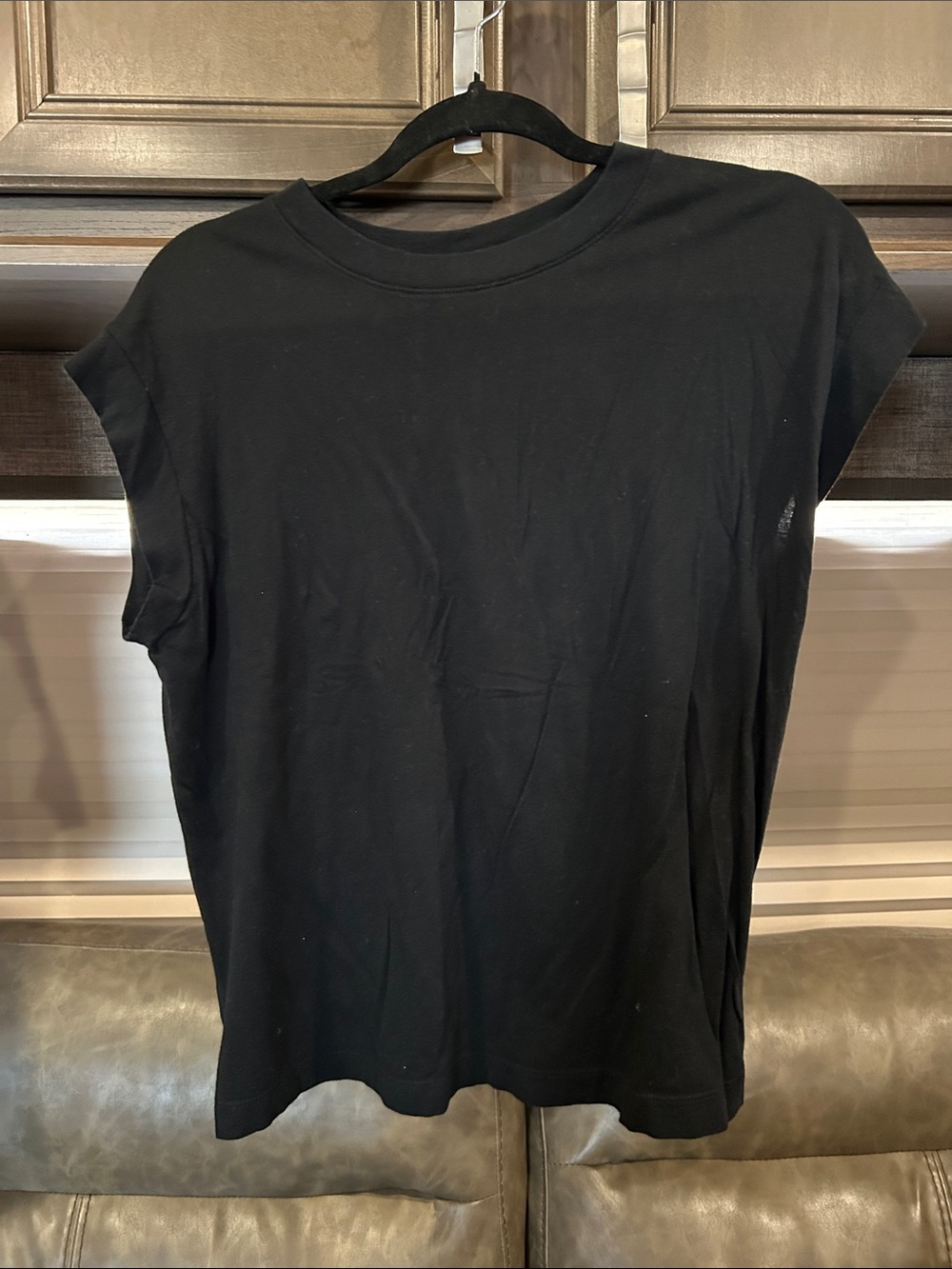 Target Black Cap Sleeve Scoop Neck Top